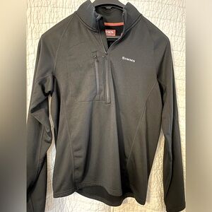 Simms Men’s Large 1/4 Zip Black Jacket
